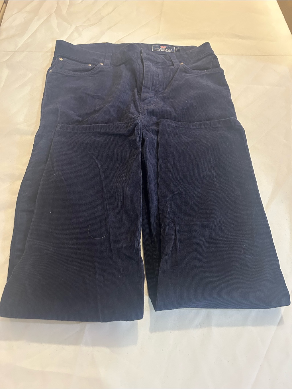 Vineyard Vines Kids Navy Bottoms With Whale Patch